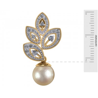 Aarna Pearl & Diamond Earrings